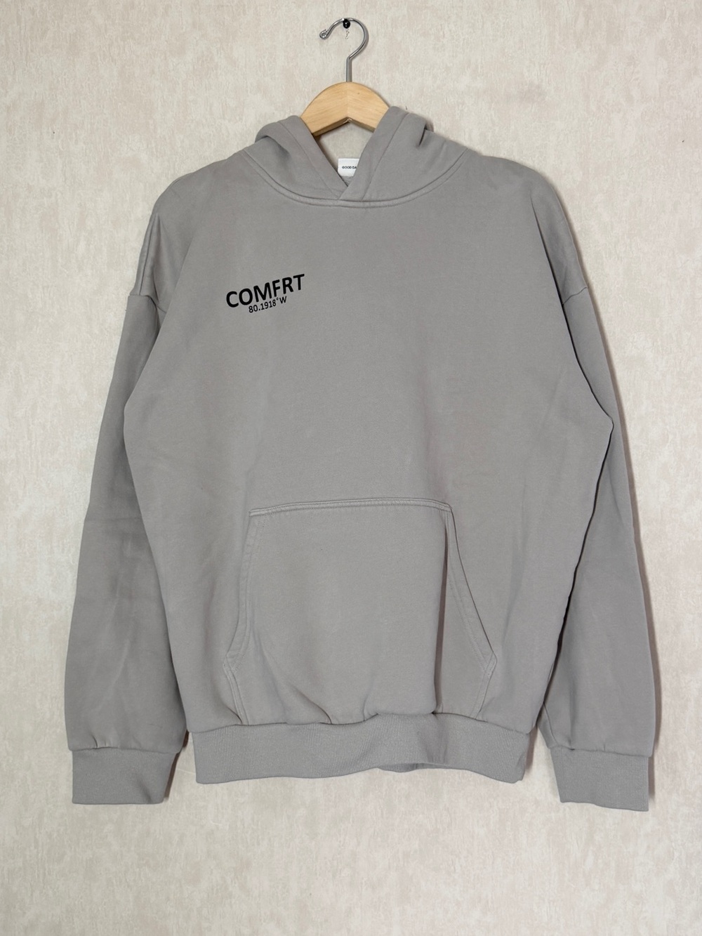 Comfrt Women’s Coordinate Hoodie Sweatshirt Heavyweight Fleece in Stone XL - Picture 2 of 10